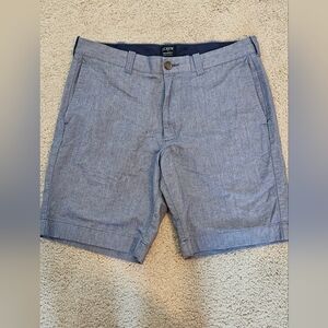 J. CREW size 32 gramercy blue shorts